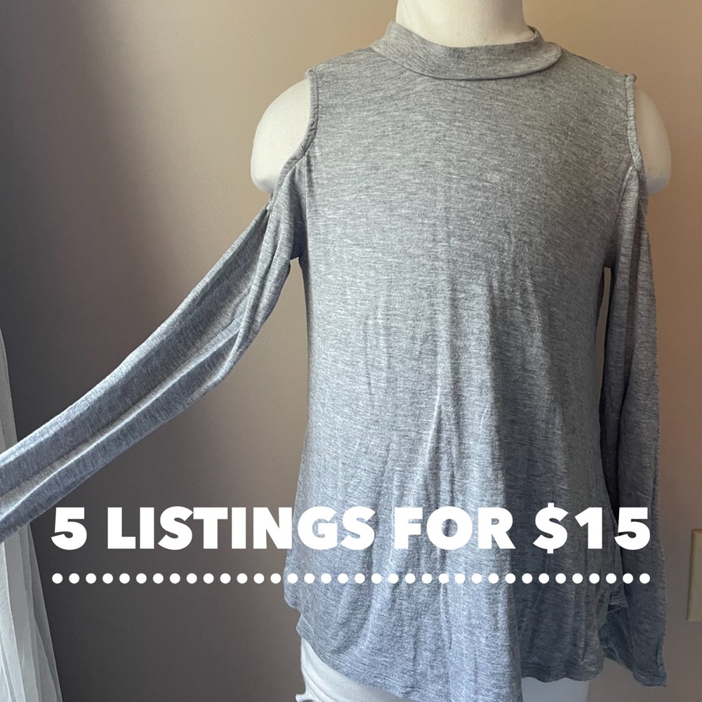 Loose Fit, Swing Top, Cold Shoulder - Girls Size Medium 7/8